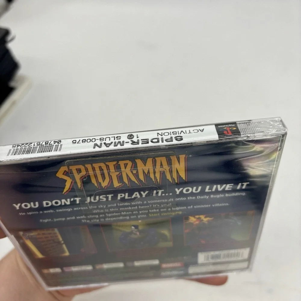 Spider-Man (SONY PlayStation 1, 2000) PS1 PSX Batman COMPLETE PRISTINE NEW MINT
